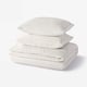 KRANSSALVIA Duvet cover and 2 pillowcases, white, 200x200/50x60 cm