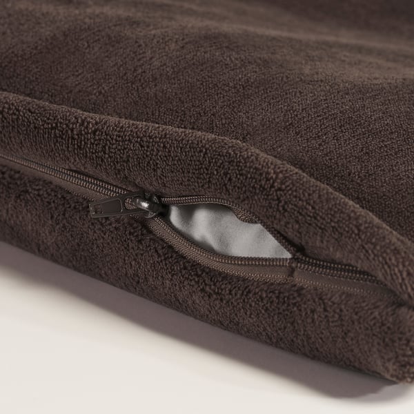 KRANSSALVIA Duvet cover and pillowcase, brown, 150x200/50x60 cm