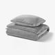 KRANSSALVIA Duvet cover and pillowcase, grey, 150x200/50x60 cm