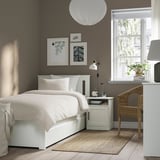 KRANSSALVIA Duvet cover and pillowcase, white, 150x200/50x60 cm