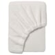KRANSSALVIA Fitted sheet, white, 90x200 cm