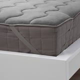 KRANSSALVIA Mattress protector, grey, 160x200 cm