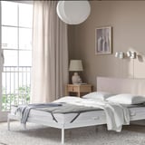KRANSSALVIA Mattress protector, grey, 160x200 cm