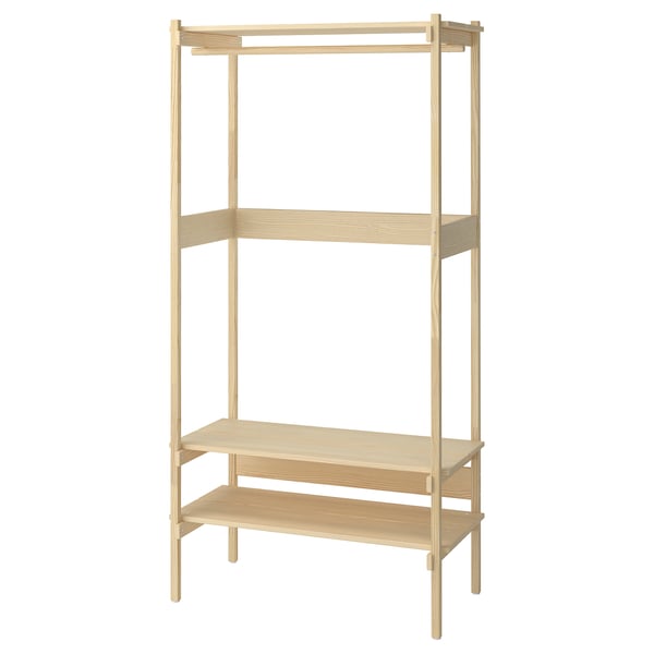 KRONÖREN Open wardrobe, pine, 90x49x181 cm