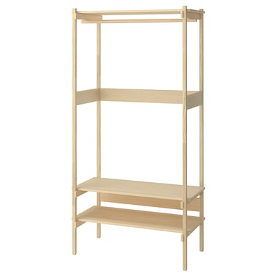 KRONÖREN Open wardrobe, pine, 90x49x181 cm
