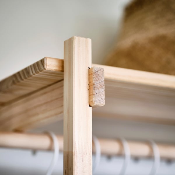 KRONÖREN Open wardrobe, pine, 90x49x181 cm