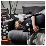 KUSTFYR Soft toy, cat black, 44 cm