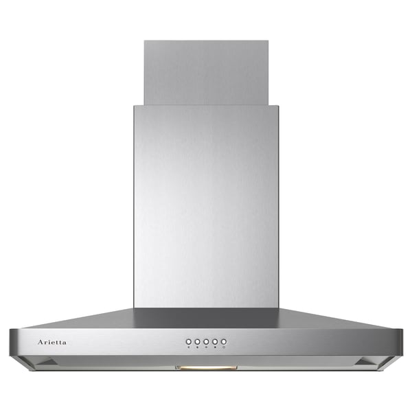 KVALITATIV / CDCA-209S Extractor fan with decorative pipe, stainless steel, 90 cm