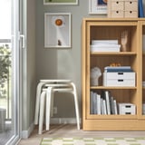 KYRRE Stool, off-white