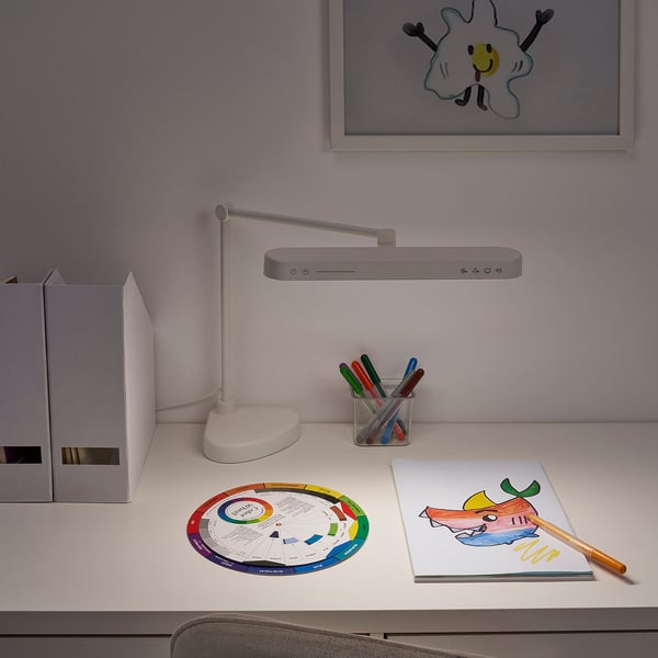 LÄKTRA LED work lamp, dimmable white