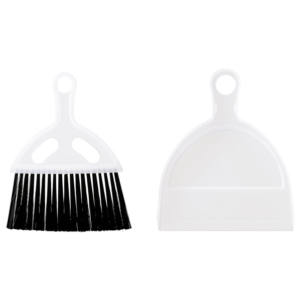LÄSKIS Broom set, transparent