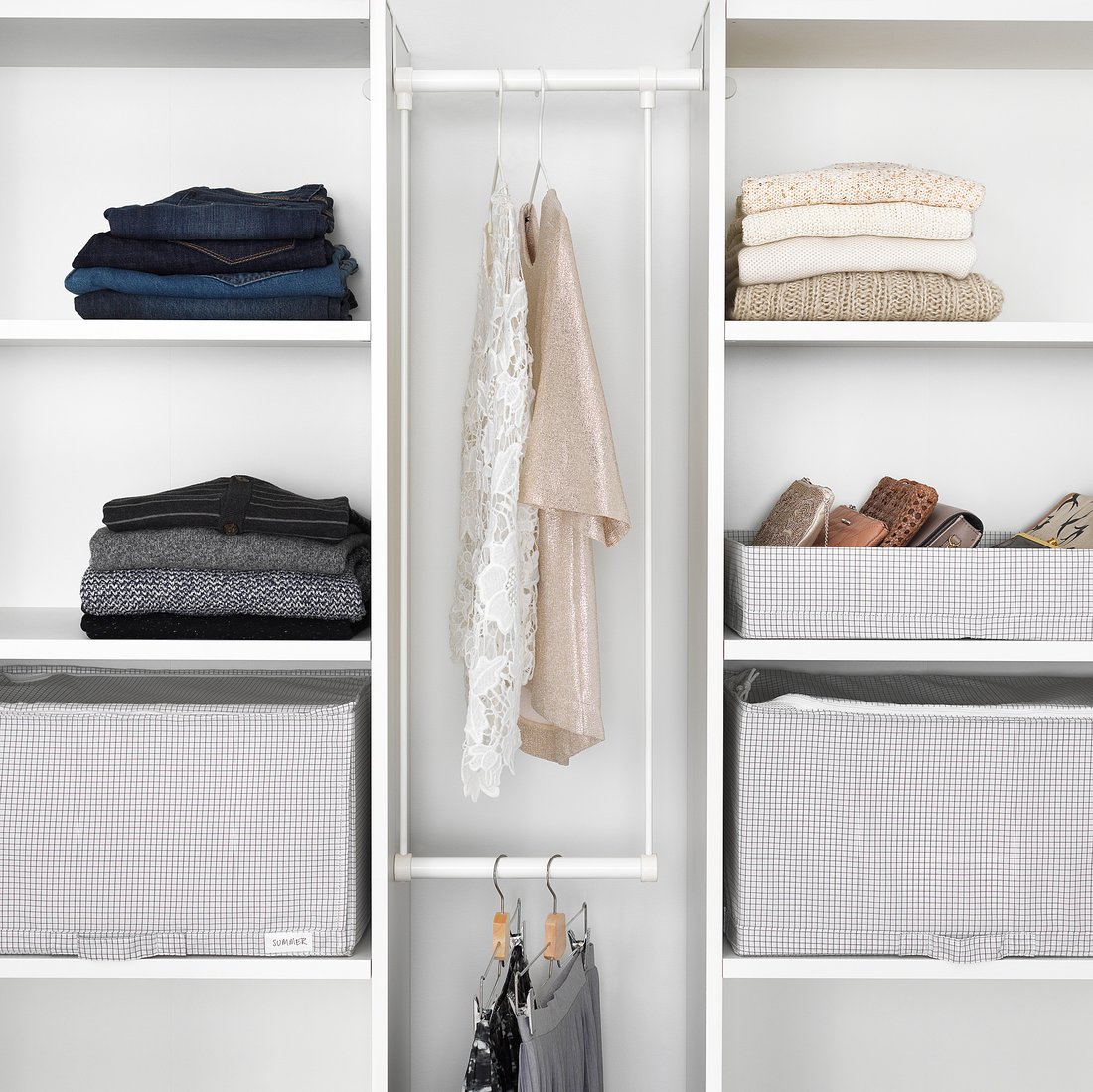 LÄTTHET Clothes rail for frame, white, 3560x40 cm IKEA