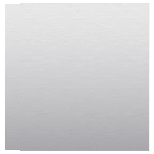 Grey square panel, plain and textured, likely metal.