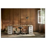 LAGKAPTEN / ALEX Desk, white stained oak/white, 200x60 cm
