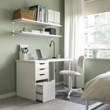 LAGKAPTEN / ALEX Desk, white, 120x60 cm