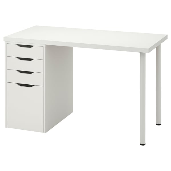 LAGKAPTEN / ALEX Desk, white, 120x60 cm