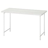 LAGKAPTEN / SPÄND Desk, grid multicolour/white, 120x60 cm
