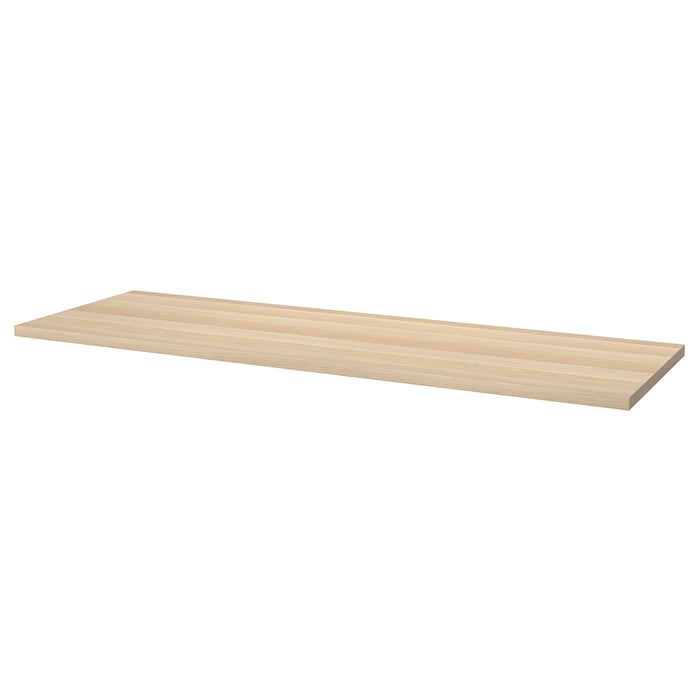 LAGKAPTEN table top, white stained oak effect, 200x60 cm IKEA