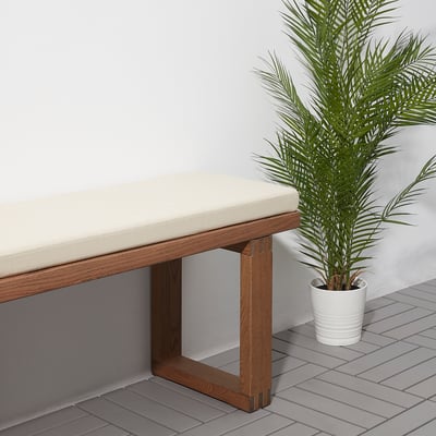 LARSINGE Bench cushion, beige, 115x35 cm