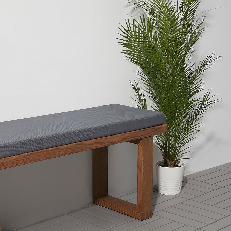 LARSINGE bench cushion, grey, 115x35 cm IKEA