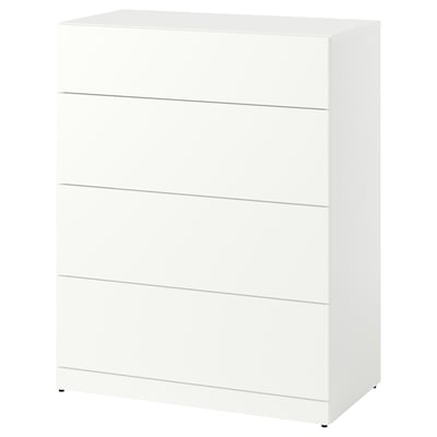 A white LASTARE dresser with four drawers, rectangular shape with clean lines.