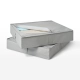 LENAST Bed storage box, light grey, 57x60 cm