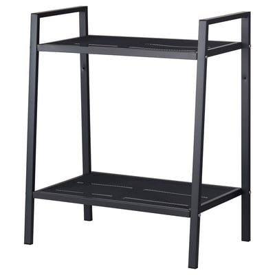 LERBERG Shelf unit, dark grey, 60x70 cm