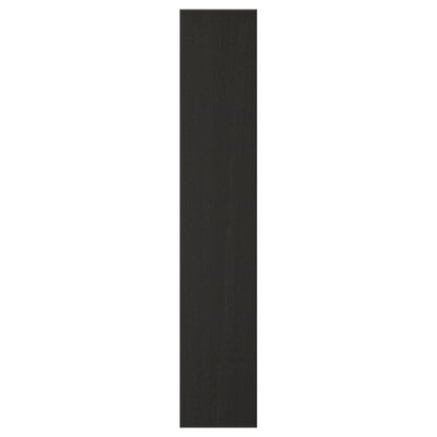 A black rectangular wooden panel with a bevelled frame, designed for kitchen cabinets.