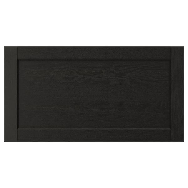LERHYTTAN Drawer front, black stained, 75x40 cm