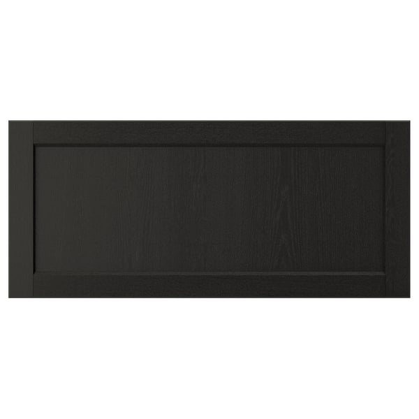LERHYTTAN Drawer front, black stained, 90x40 cm