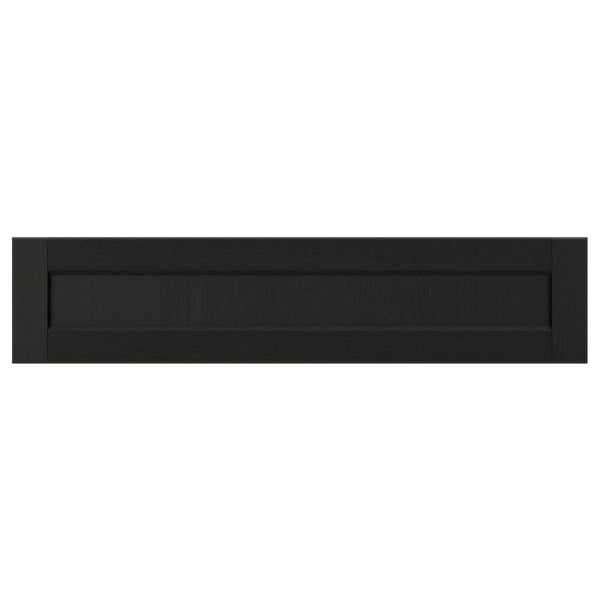 LERHYTTAN Drawer front, black stained, 90x20 cm