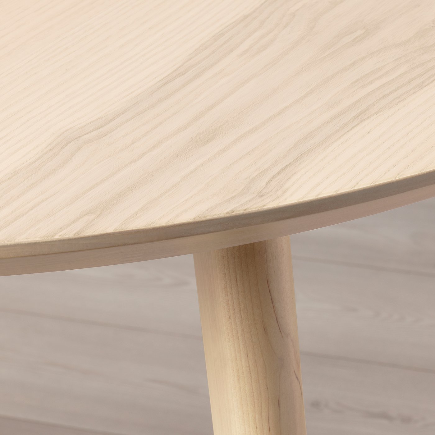 IKEA テーブル LISABO 105cm LISABO リーサボー テーブル, ブラック/アッシュ材突き板, 88x78