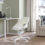 LOBERGET / MALSKÄR Swivel chair, white