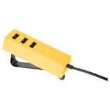 LÖRBY USB charger with clamp