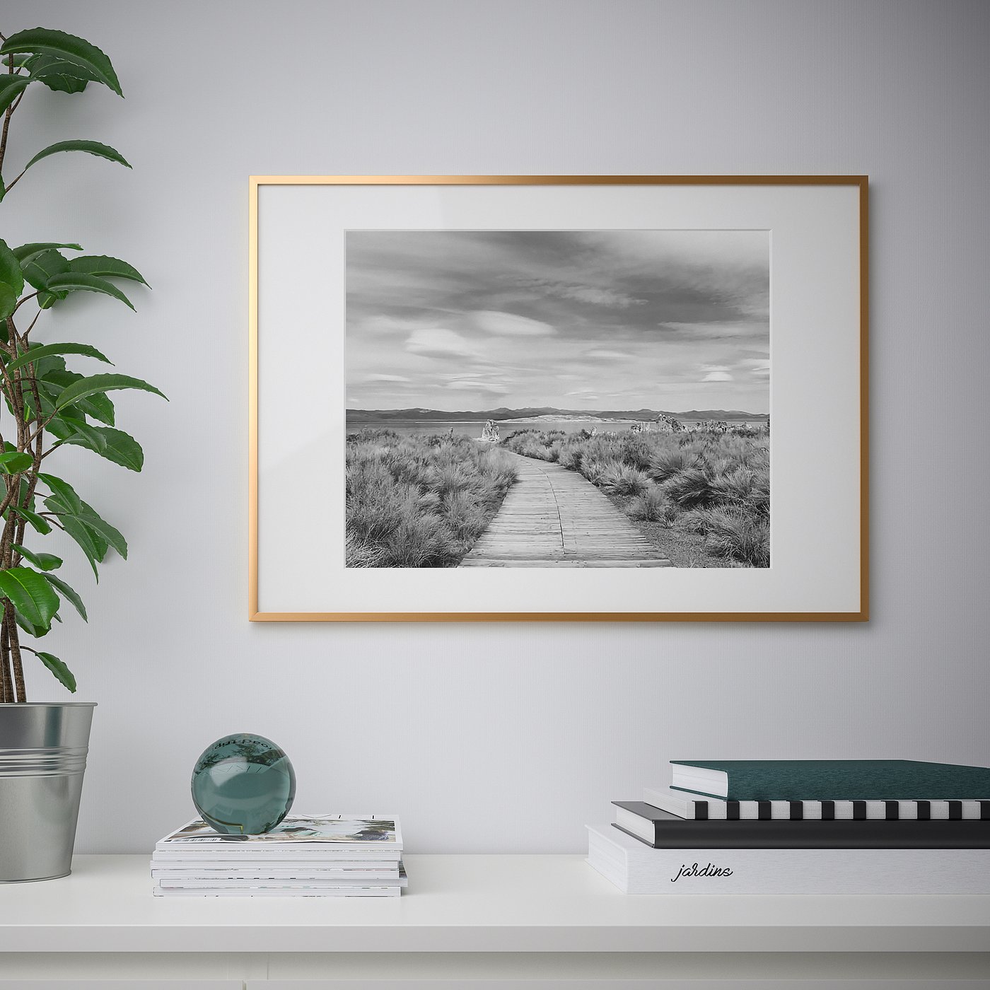 LOMVIKEN frame, gold-colour, 50x70 cm - IKEA