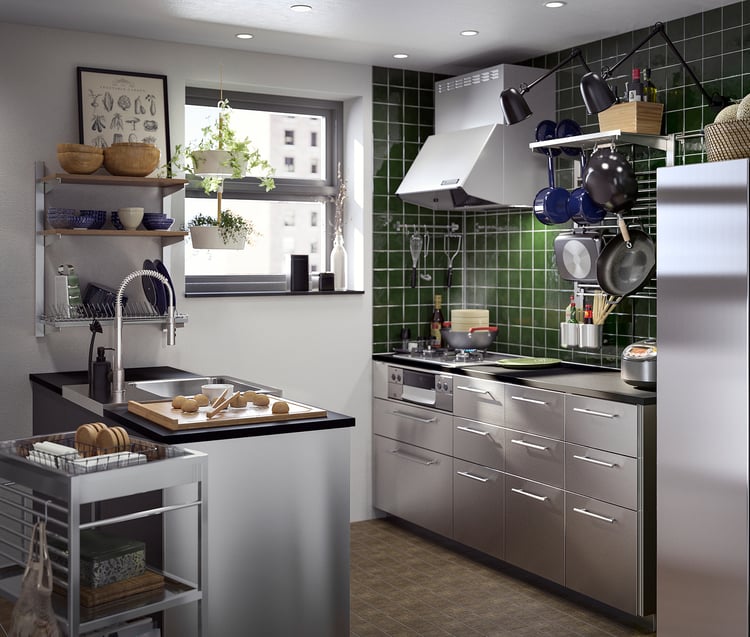 LUFTIG wall mounted extractor hood, silvercolour IKEA