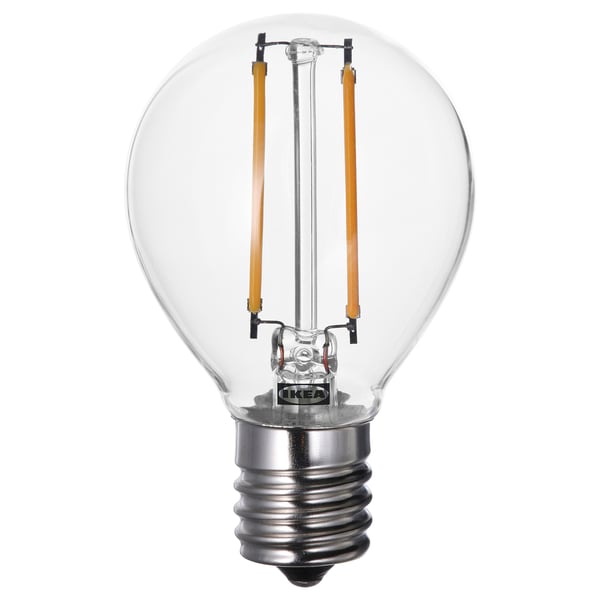 LUNNOM LED bulb E17 150 lumen, globe clear, 45 mm