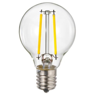 LUNNOM LED bulb E17 260 lumen, dimmable/globe clear glass, 45 mm