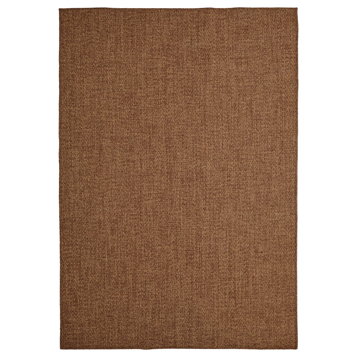 LYDERSHOLM rug flatwoven, in/outdoor, medium brown, 133x195 cm - IKEA