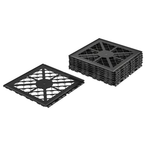 MÄLLSTEN Bottom part, outdoor floor decking, dark grey, 0.81 m²