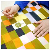 MÄVINN Cushion cover, check pattern multicolour, 50x50 cm