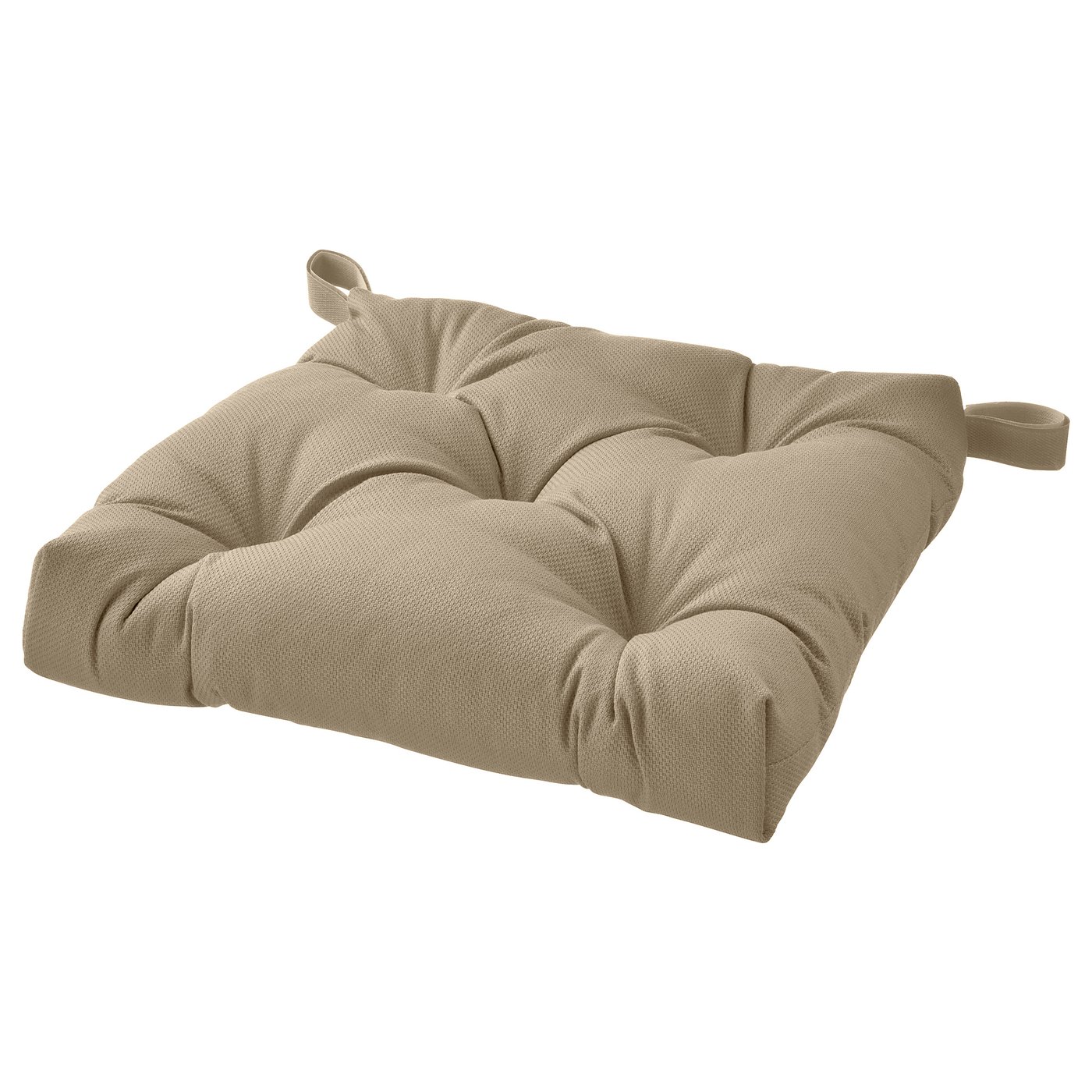 MALINDA chair cushion, beige, 40/35x38x7 cm - IKEA
