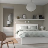 MALM Bed frame with mattress, white/Vesteröy extra firm, 140x200 cm