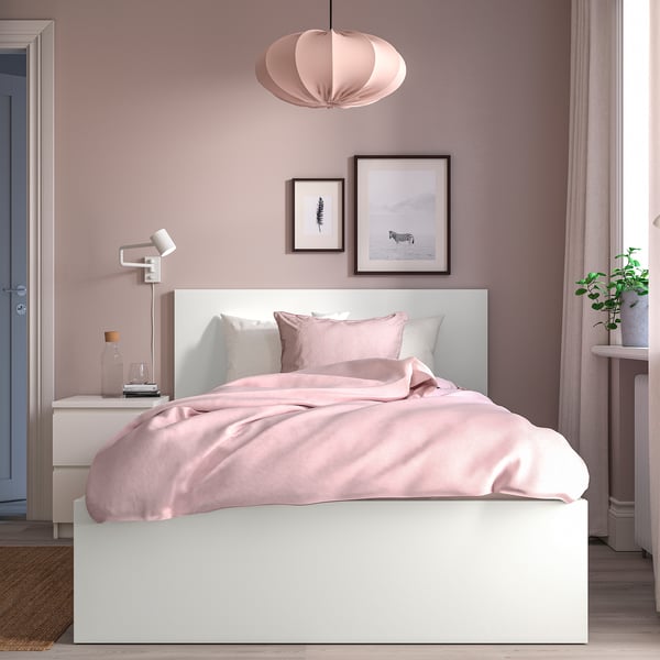 MALM Bed frame with mattress, white/Vesteröy extra firm, 120x200 cm
