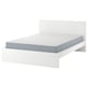 MALM Bed frame with mattress, white/Vesteröy extra firm, 140x200 cm