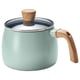 MANGOFISK Saucepan with lid, non-stick coating/green, 2.3 l
