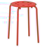 MARIUS Stool, red, 45 cm