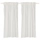MATILDA Sheer curtains, 1 pair, white/with heading tape, 145x135 cm