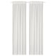 MATILDA Sheer curtains, 1 pair, white/with heading tape, 145x200 cm