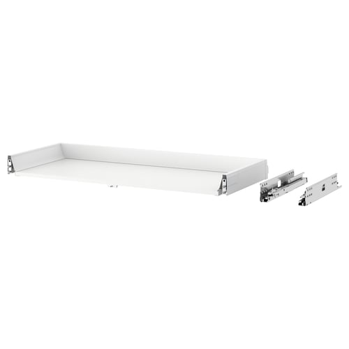 MAXIMERA drawer, white, with metal runners, all-wood interior.